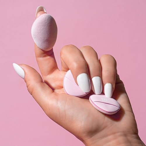 Real Techniques Trío Mini Miracle Powder Puff de, para fijar y hornear, minibollas de maquillaje para polvos sueltos y prensados, 3 unidades - imagen 3