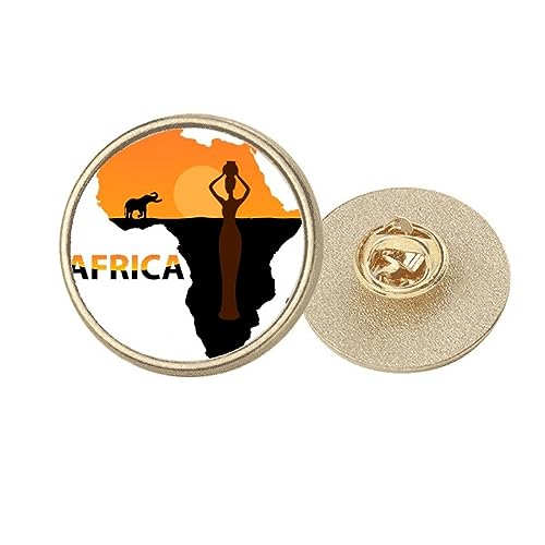 Broche Afrique dorée savane pour sublimer vos vestes et écharpes