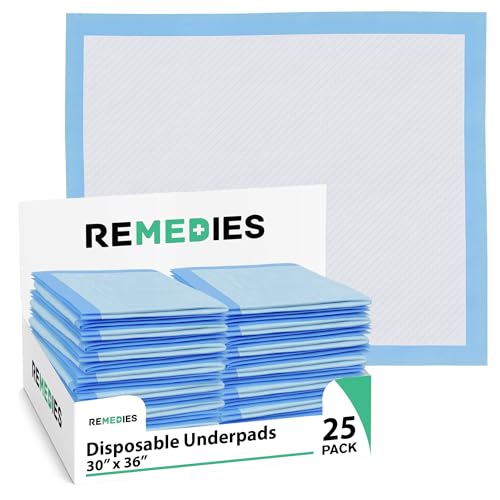 REMEDIES - Bed Pads Disposable Adults, Seniors, Kids & Puppy Pads - 30