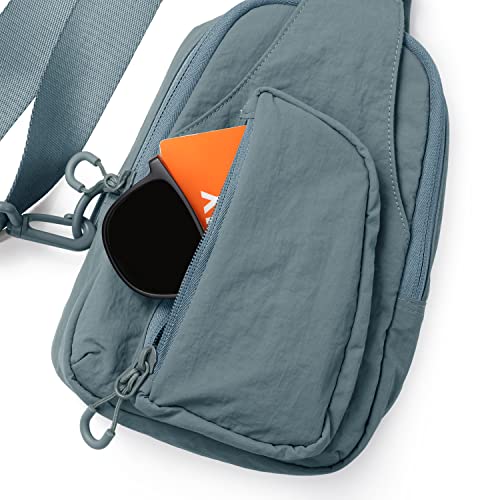 Image of ODODOS Sling Bag with Adjustable Straps Crossbody Chest Bag Lightweight Backpack for Casual Traveling Hiking