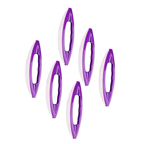 SHERCHPRY 6Pcs Practical Nail Art Polishing Tool for Salon and Home Use Nail Waxing Brushes with Surface for Gentle Nail Care and Easy Maintenance