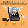 MP3 Player with Bluetooth 5.3,Portable Music Player with Speaker and Micro SD Card Slot MP3 Player with FM Radio,Video,Voice Recording,Earphone for Kids,Jogging and Gift,Max 512GB Expand