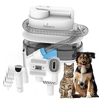 Pet Terra FurCare Pro 3-in-1 Grooming Kit with Vacuum Suction (99%), Dryer, and Professional Clippers. Includes Tools for Efficient Pet Grooming, 4L Dust Cup, Low Noise. Ideal for Dogs, Cats & More!