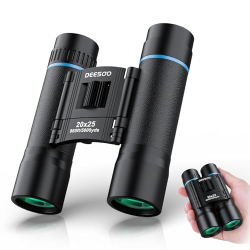 20x25 Binoculars for Adults Long Range - Deesoo Small Compact Binoculars for Kids - Mini Kids Binoculars for Hunting Bird Watching Stargazing Cruise Ship Travel Hiking Opera Stargazing by deesoo - Used condition - CA$23.39