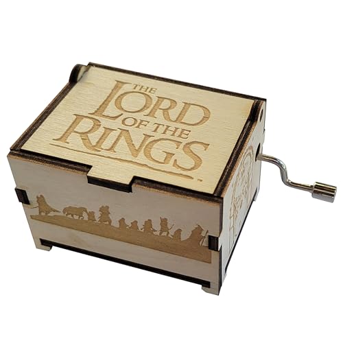 TheLaser'sEdge Lord of the Rings Mini Music Box, with “The Breaking of the Fellowship” song, Gifts for Women, Birthday, Christmas (Standard)