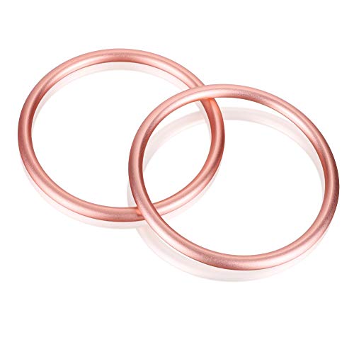 Image of Accmor Aluminium Baby Sling Ring 3 inch, Soft Wrap Carrier Rings Accessory for Infants Toddlers Newborn Kids, Rose Gold