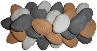 20 XL Mixed RCF certified Gas fire Ceramic Pebbles Replacements Bio Fuels Ceramic In Coals 4 You Packing