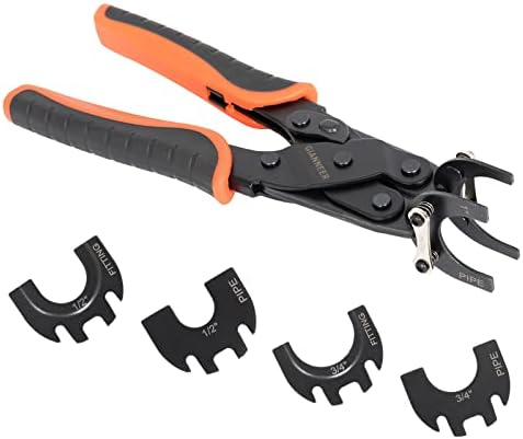GIANNEER Disconnect Tongs Tool Push to Connect Fittings Removal Tools Disconnect Clamp Plumbing Tool for 1/2”, 3/4”, 1” Brass Pipe Fittings