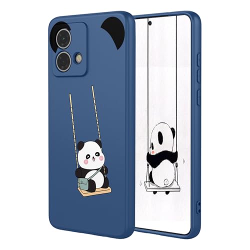 YUECXIN Case for Motorola Moto G84 5G, Ultra thin Liquid Silicone Silky Soft Touch Cute Pattern Girls Cover