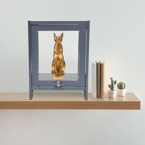 Vitrine acrylique contre la poussière protégeant les figurines en bois - 4