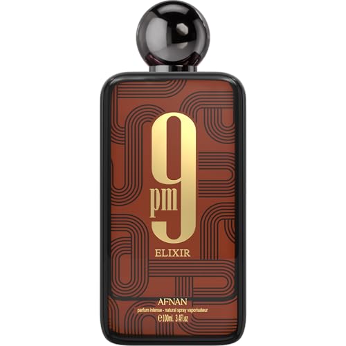 Afnan 9 PM Elixir Unisex Extrait de Parfum, 100 ml