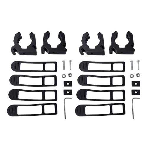 Soportes de paleta de goma de nailon de liberación rápida para remos de kayak 5
