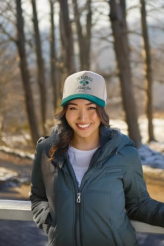 Funky Junque Bonés de caminhoneiro vintage em dois tons masculino feminino veludo cotelê bordado mod