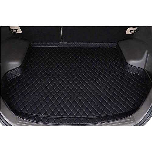 Car Boot Liner Mat for Tiguan 2017-2023, Anti Slip Raised edges Cargo Tray Protector Leather Luggage Mat Easy to Clean,A Blackstyle