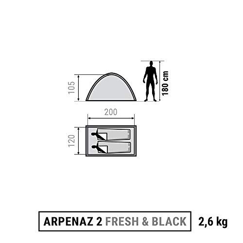 BARRACA DE TRILHA ARPENAZ 2 FRESH & BLACK | 2 PESSOAS
