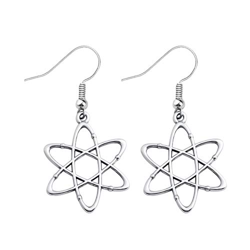 ENSIANTH Biology Chemistry Earrings Gift Science Graduation Microscope Charms Earrings (Chemical atoms Earrings) ENSIANTH Biology Chemistry Earrings Gift Science Graduation Microscope Charms Earrings (Chemical atoms Earrings)