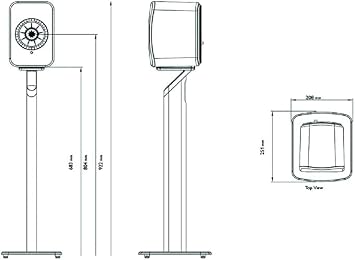 KEF S1 Floorstand for LSX II (Mineral White)