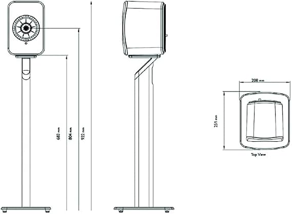 KEF S1 Floorstand for LSX II (Mineral White)