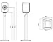 KEF S1 Floorstand for LSX II (Mineral White)