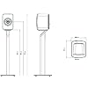 حامل أرضي Kef S1 - Lsx I - Ii باللون الرمادي - مزدوج