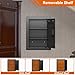 Wall Safes Between the Studs, Hidden Safe with Digital Keypad, Removable Shelves, In Wall Safe for Firearms, Gun, Valuables (Black)