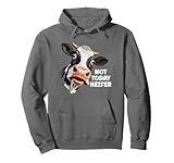 Photo Gallery cow not today heifer farm farmer design grigio felpa con cappuccio Photo Gallery cow not today heifer farm farmer design grigio felpa con cappuccio