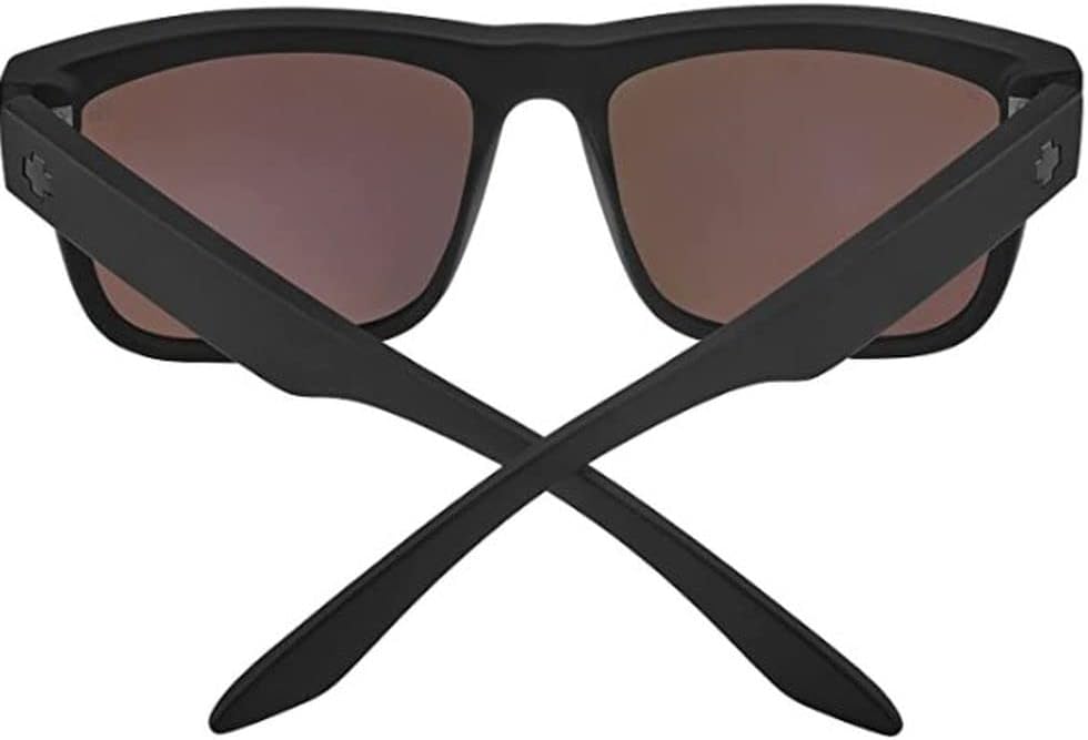Spy Optic Discord Sunglasses Matte Black with Happy Boost Ice Blue Polarized Lens + Case