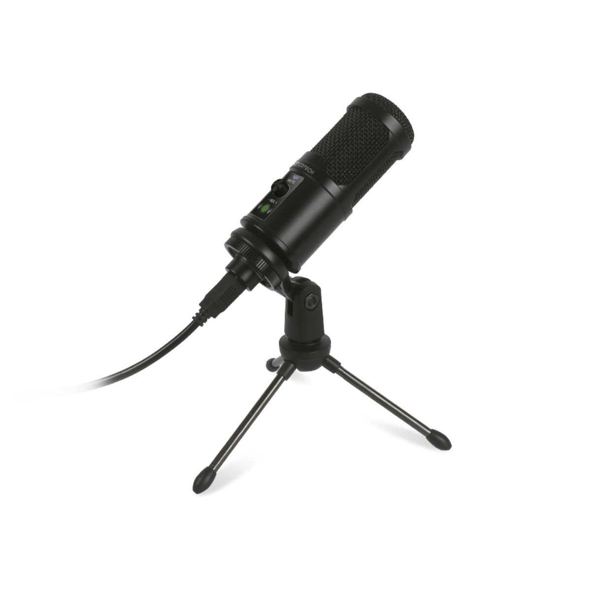 C3Tech Microfone Streaming MI-50BK Preto - Conexão USB, Microfone profissional