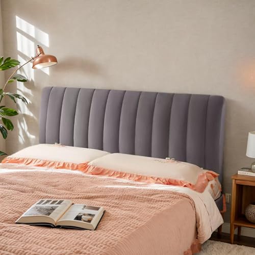 Ghygetrich Funda Cabecero Cama, Cabecero Cama, Funda de Cabecero Cama Cabeceros Cama Cabecero de Cama Dark Gray 150cm