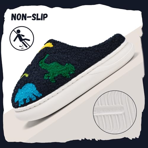 Image of IceUnicorn Kids Slippers Boys Girls Warm Winter House Slippers Big Little Kids Non-Slip Soft Plush Memory Foam Home Shoes for Indoor Outdoor