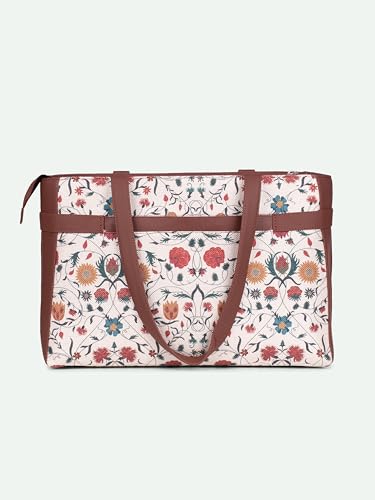 Image of ZOUK Urban Escape Bag | Stylish Vegan with Laptop Compartment, Trolley Sleeve & Anti-Theft Pocket |