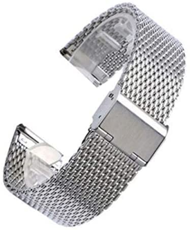 Bracelets de montre en acier inoxydable élégants et durables avec mailles de 20mm ou 22mm