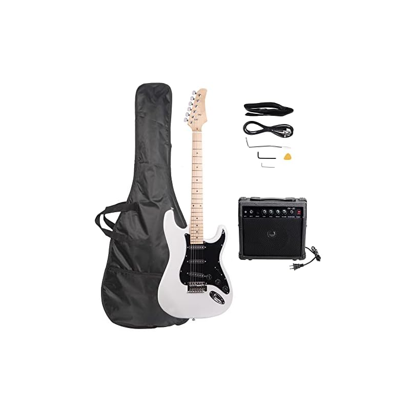 Stylish Electric Guitar with Black Pickguard Right Handed Electric
