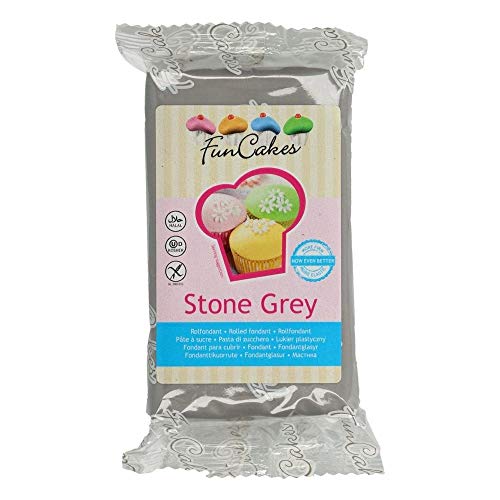 Pate à sucre gris Funcakes 250 gr