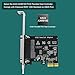 LinksTek 1-Port PCI Express Parallel Card for Printers, IEEE 1284 Standard DB25 LPT PCIE Parallel Port, Supports IEEE 1284 SPP, Nibble, Byte and ECP Mode, PCIE DB25 Parallel Port Card (PCIE-PA1)