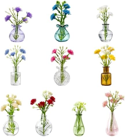 Lot De 8 Mini Aimants Vase 3D – Aimants Réfrigérateur Mignons En Résine – Décoration Cuisine, Bureau, Salon – Cadeau Fun & Pratique