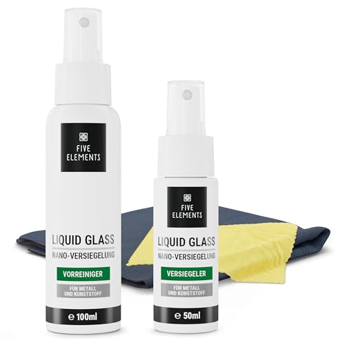 FIVE ELEMENTS Nano-Versiegelung | Schutz-Beschichtung für Autolack, Metall, Edelstahl, Felgen sowie Oberflächen aus Kunststoff | 6-teiliges Set