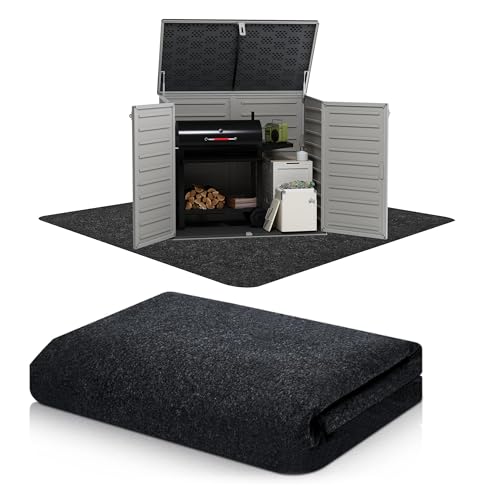 Segmart 5x5 FT Waterproof Outdoor Storage Shed Floor Mat