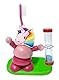 Hess Holzspielzeug 14588 - Zahnputzuhr aus Holz für Kinder, Serie Einhorn, inkl. Zahnbürstenhalter und drehbarer Sanduhr, handgefertigt, zur täglichen Nutzung beim Zähneputzen