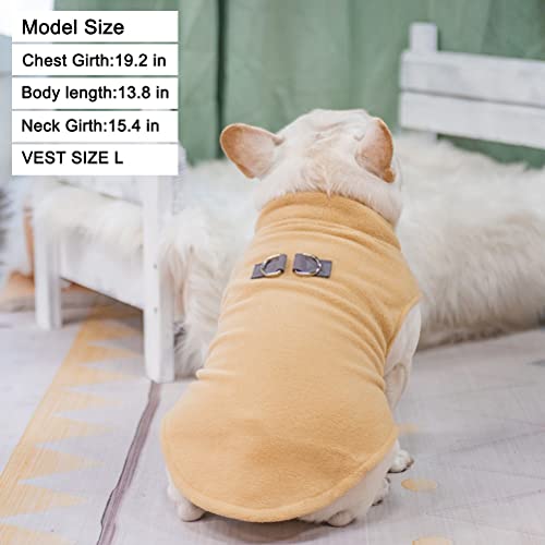 BEAUTYZOO Dog Fleece Vest Sweater Winter Jacket for Small and Medium Dogs with D-Ring Leash Cold Weather Coat Hoodie for XS S M Dogs Boy or Girls by BEAUTYZOO - Image 8