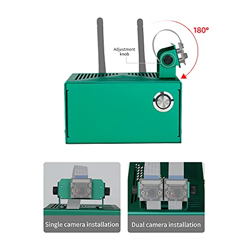 Yahboom Jetson Nano Aluminum Alloy Case Compatible with Orin Nano Super, Orin NX Super Metal Case with Cooling Fan Reasonable (Antennas, Camera Not Included)