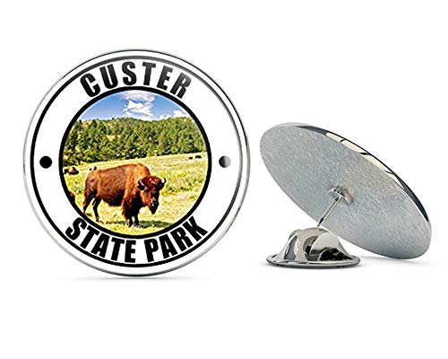 Round Custer State Park (Black Hills Dakota sd) Metal 0.75