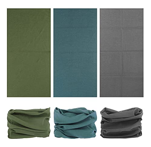 Vancrown Headband Neck Gaiter Head Wrap Headwear Face Mask Magic Scarf Bandana For Men And Women (9Pc.solid Color Series.2) #TOP2
