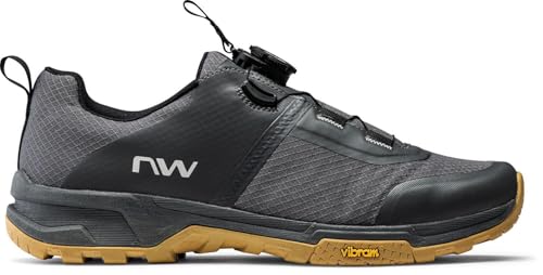 Northwave Crossland Plus MTB/Dirt Fahrrad Schuhe grau/schwarz 2025: Größe: 45