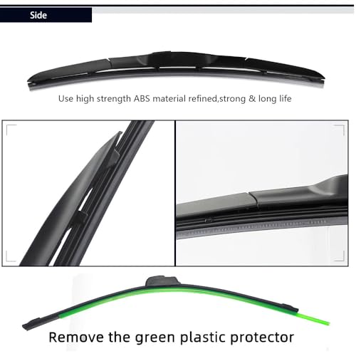 Balais d'essuie-glace Lexus RC fin des traces et angles morts sur pare-brise avant - 6