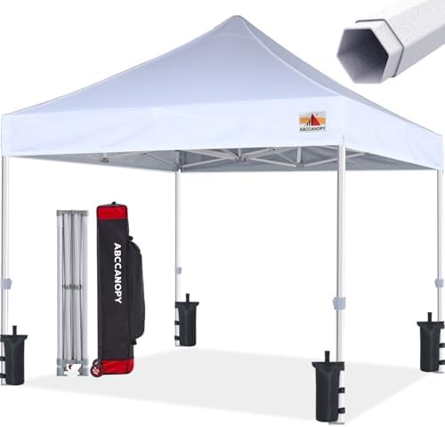 ABCCANOPY Commercial Pop Up Canopy Tent 10x10 Premium-Series, Whi...