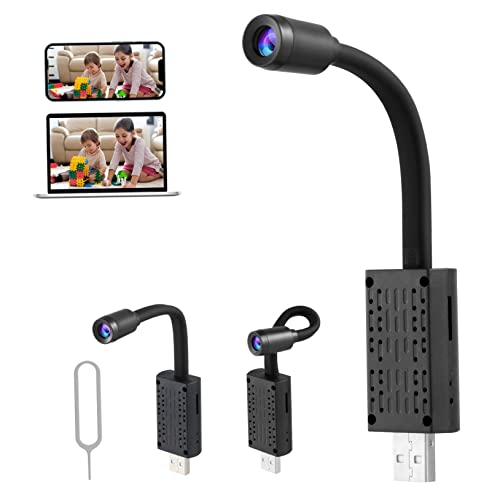 DOITOOL Cámara de seguridad para interiores con visión nocturna, detección de movimiento, alertas de ángulo alimentado por USB, monitor doméstico para uso doméstico