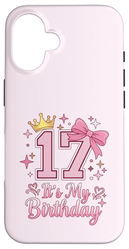 It's My 17�΂̒a���� ���̎q �R�P�b�g���{�� �s���N 17�� �X�}�z�P�[�X iPhone 16 �p