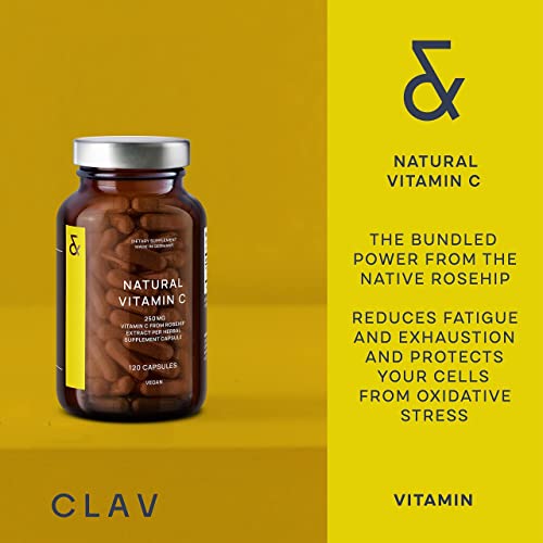 Natural Vitamin C And Zinc Bundle - Vit C 500Mg And Zinc Bisglycinate 25Mg Per Serving - Antioxidant & Immune Support Supplement - Vegan - 120 Capsules Vit. C & 180 Zinc Tablets - Made In Germany #TOP3