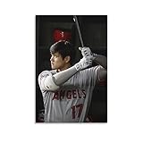 大谷翔平アートポスターワンダフルモーメント 大谷翔平 キャンバスポスター 印刷 ポスター キャンバス ウォールアート 画像 絵画 現代 芸術 壁の絵 け ソファの背景絵画12x18inch(30x45cm)